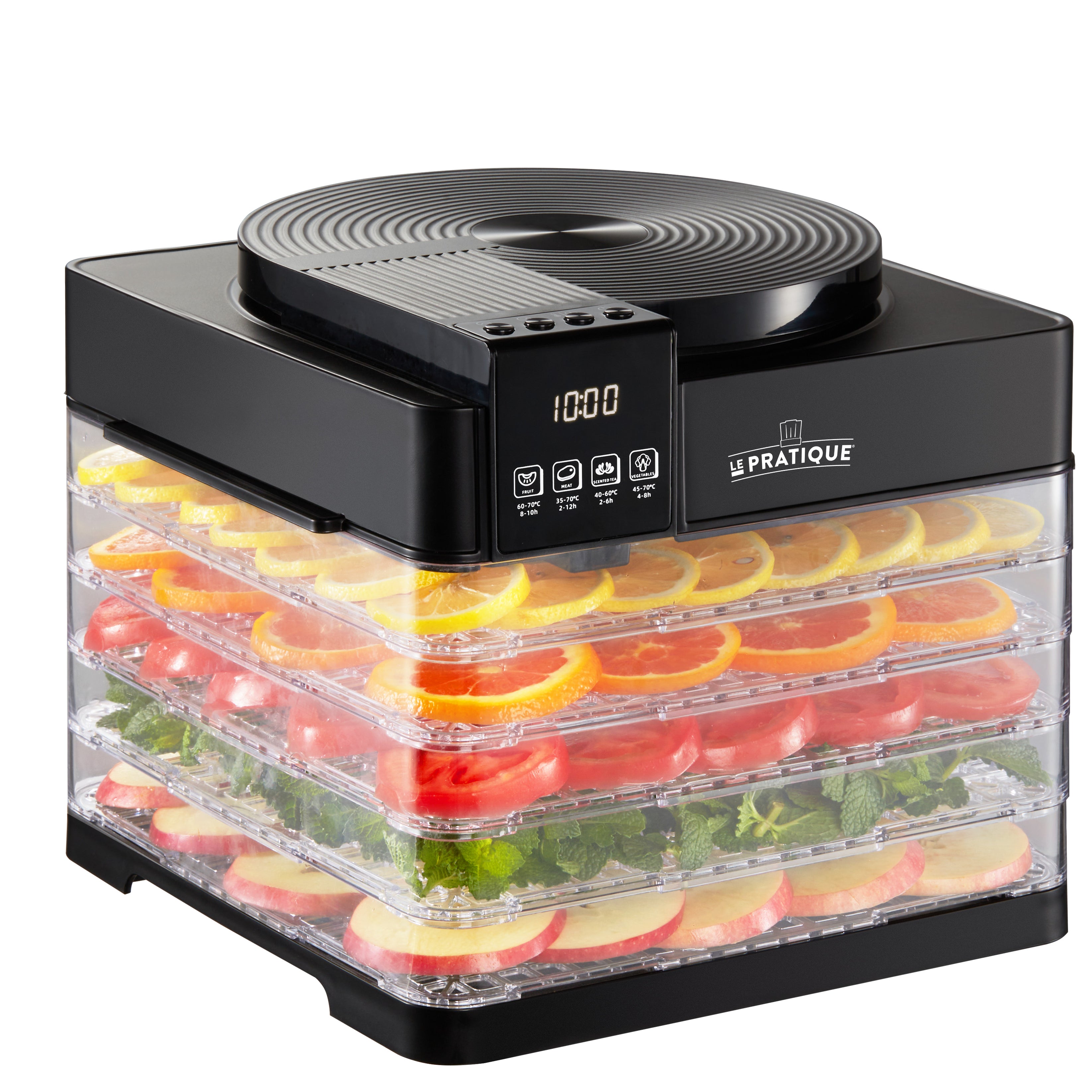 Voedseldroger Compact - 5 Trays - Digitale Timer - 380W