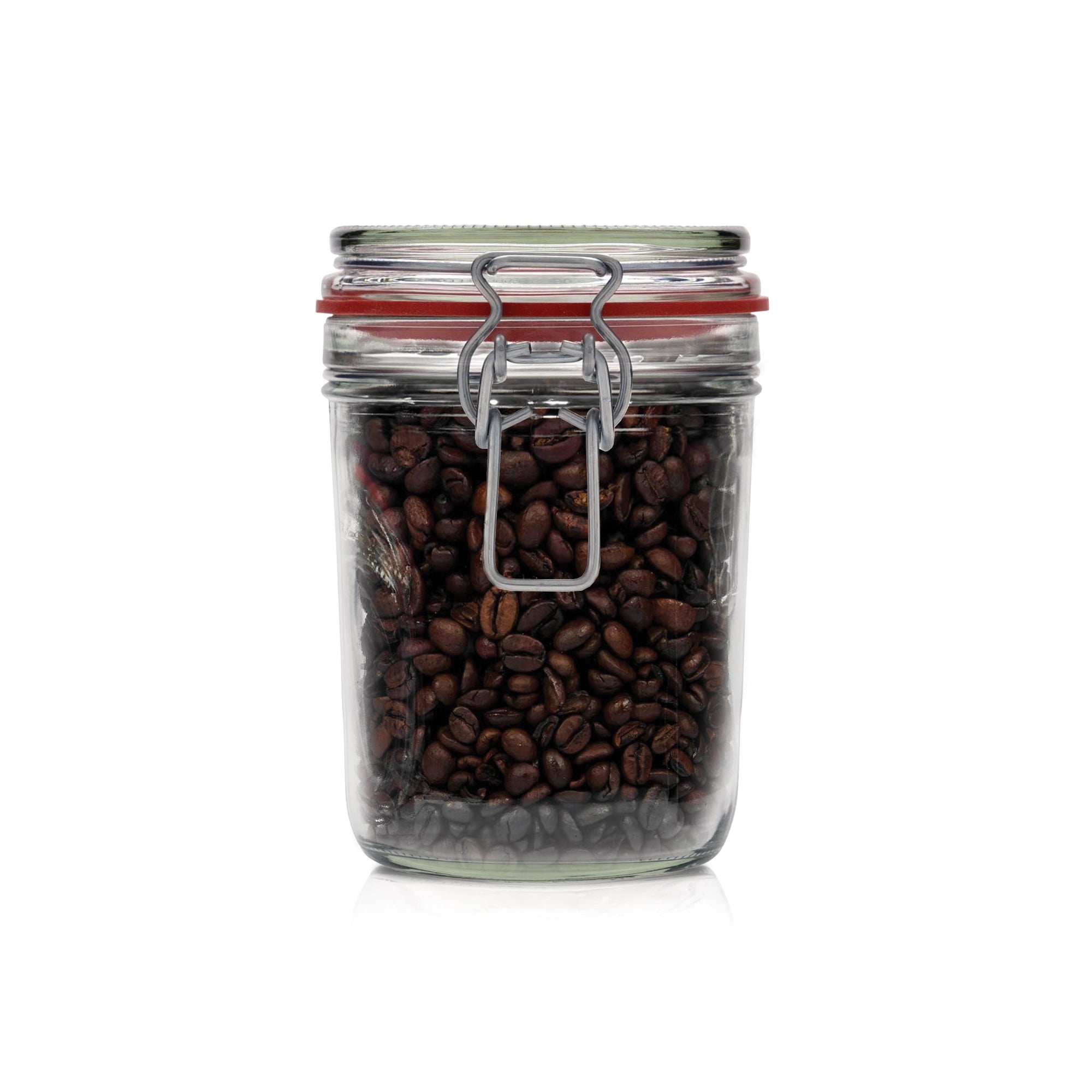 Le Pratique - Weckpot - 6x0,75 Liter - Set van 6 Beugelpotten 750ml - gevuld
