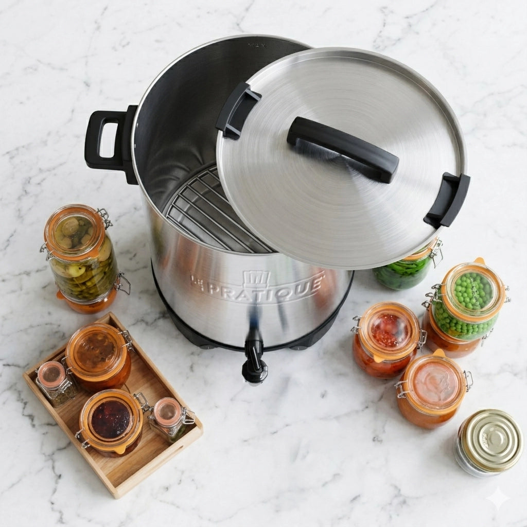 Le Pratique - Steriliseerketel RVS LCD 2200W - 14 Potten van 1 Liter - sfeerbeeld miniatuur
