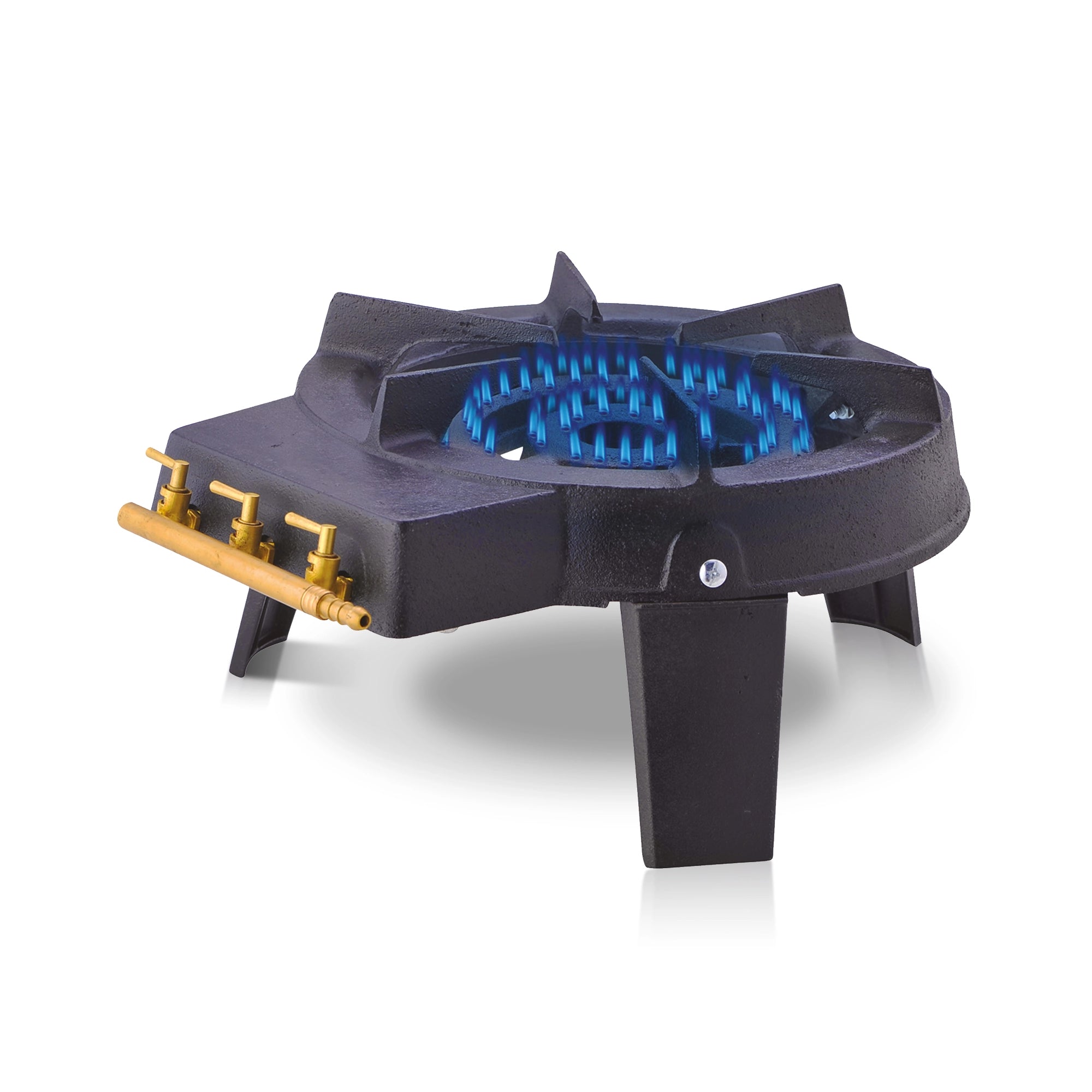 Le Pratique - Gietijzeren Gasbrander - Wokbrander met 3 branders - 8200W - productfoto miniatuur