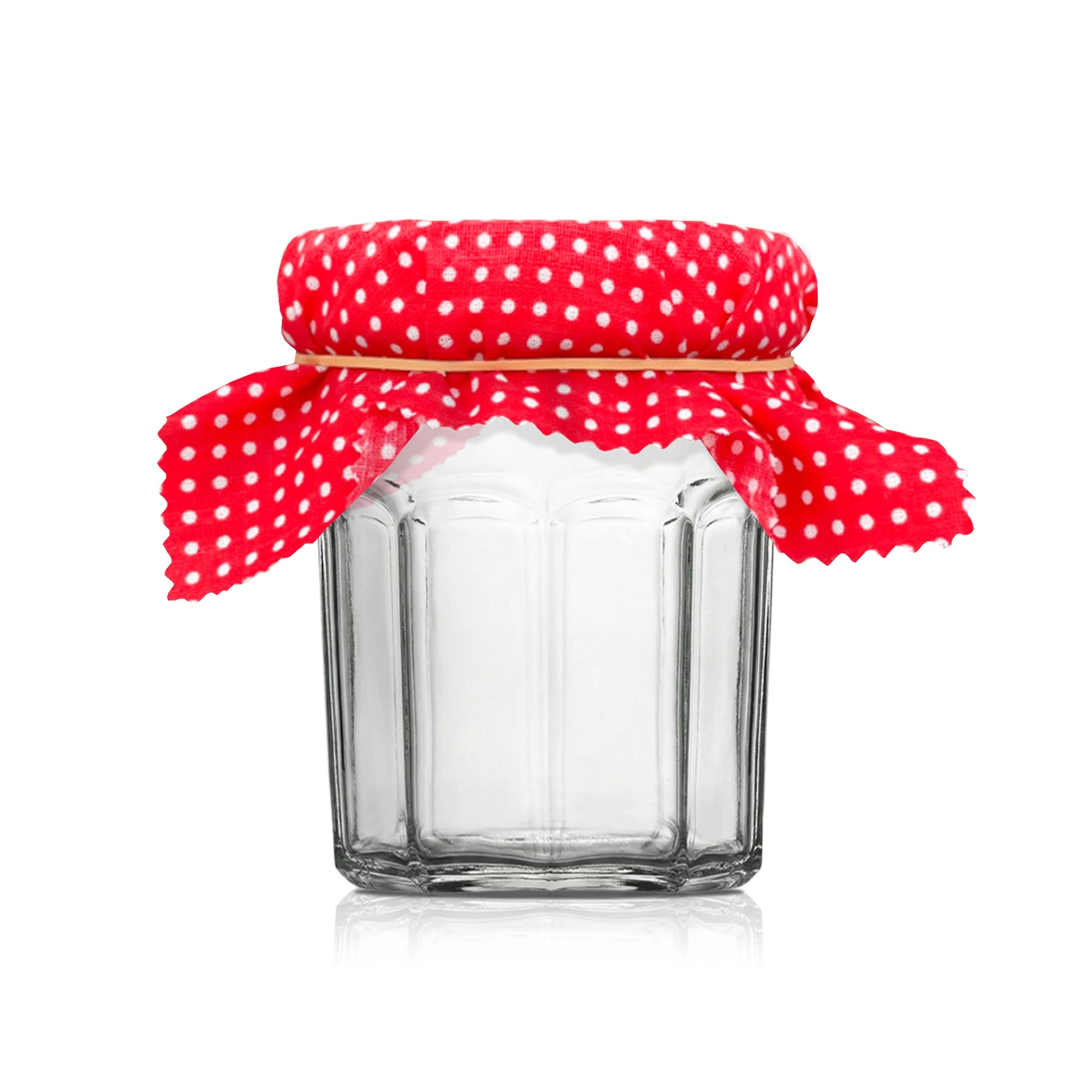 Le Pratique - 6 Katoenen Doekjes voor Inmaakpotten - Jampotten 15x15 cm - set van 6 - productfoto 1 miniatuur