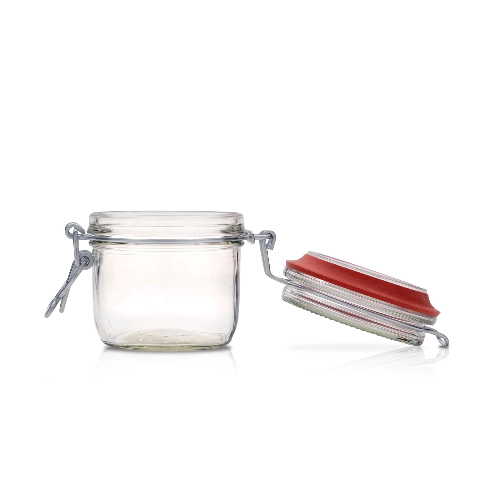 Le Pratique - Weckpot - 6x0,2 Liter - Set van 6 Beugelpotten 200ml - open miniatuur