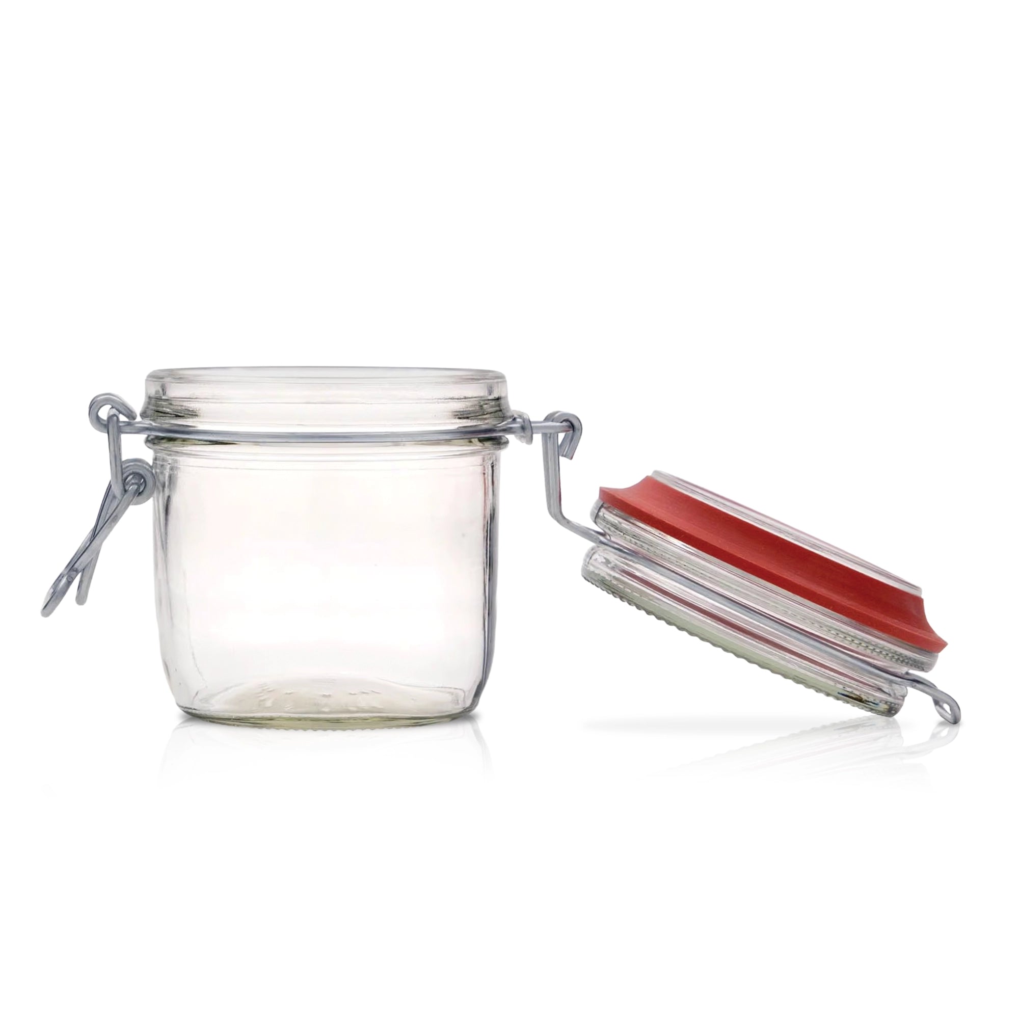 Le Pratique - Weckpot - 6x0,35 Liter - Set van 6 Beugelpotten 350ml - open