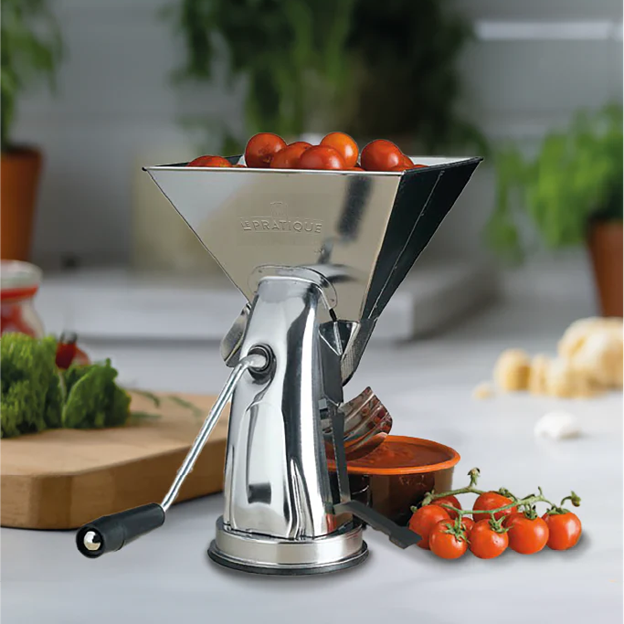Le Pratique - Tomatenpers RVS - sfeerbeeld miniatuur