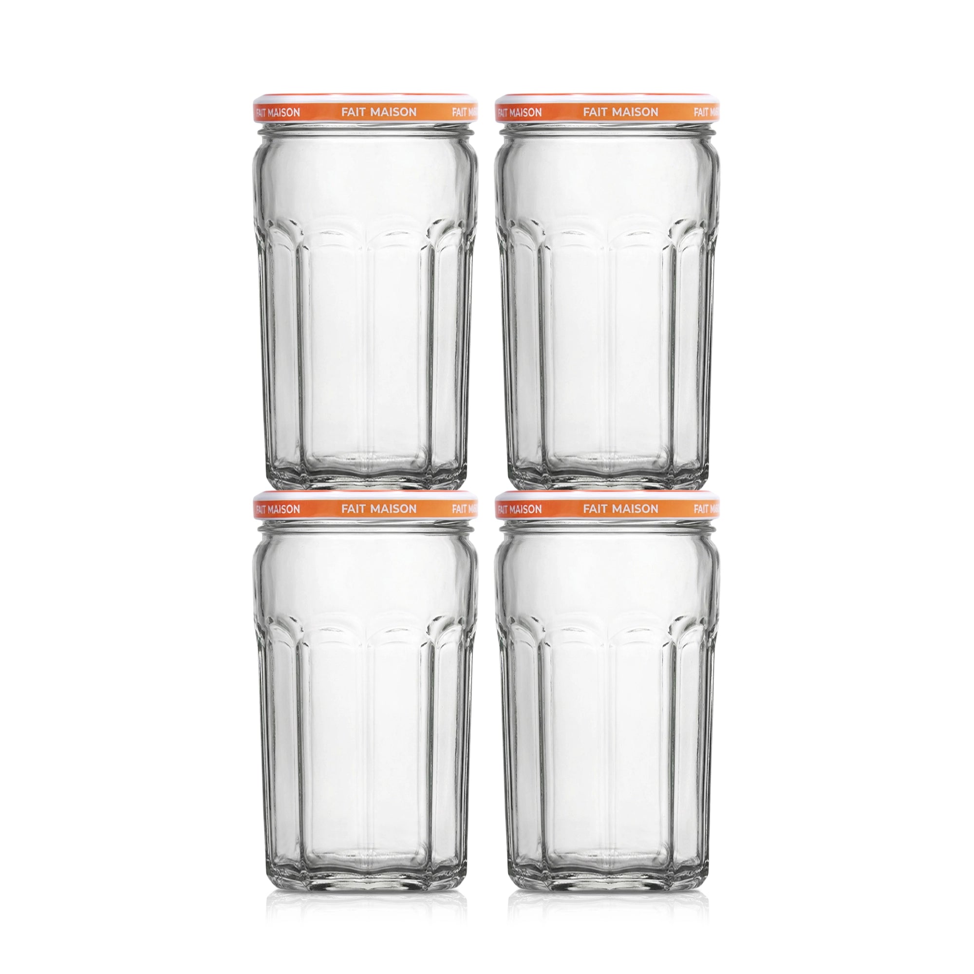 Le Pratique - Inmaakpotten - Jampotten 4x650ml - 82mm - Set van 4 - productfoto miniatuur