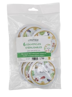 Le Pratique - Twist-Off Deksels 82mm - Set van 6 of 12 voor Inmaakpotten TO82 - set van 6 - productfoto
